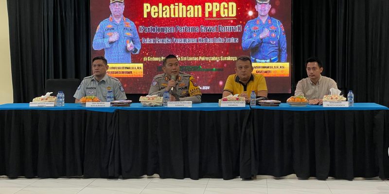 Satlantas Polrestabes Surabaya Gelar Pelatihan PPGD untuk Tingkatkan Respons Penanganan Korban Laka Lantas