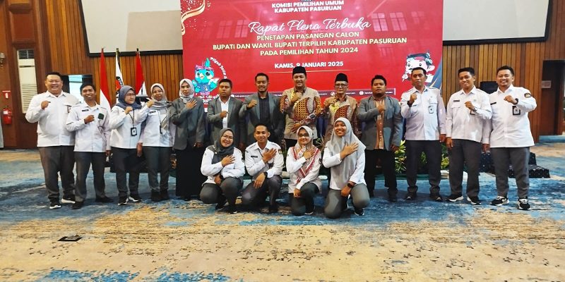 Rapat Pleno Terbuka KPU, Bupati dan Wakil Bupati Kabupaten Pasuruan Terpilih Ditetapkan