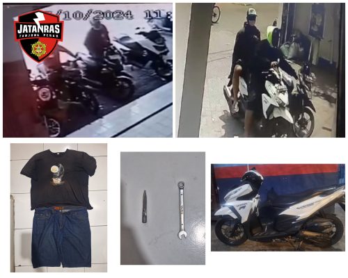 Unit Jatanras Polres Tanjung Perak Amankan Pelaku Curanmor Spesialis Minimarket Di Surabaya