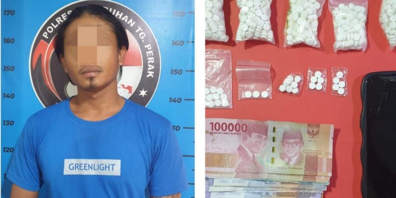 Satresnarkoba Polres Tanjung Perak Amankan Pengedar Pil LL, Sita 787 Butir Pil  Siap Edar