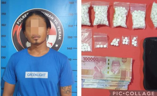 Satresnarkoba Polres Tanjung Perak Amankan Pengedar Pil LL, Sita 787 Butir Pil  Siap Edar