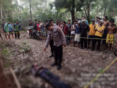 Satreskrim Polres Musi Rawas, Inafis dan Polsek Muara Kelingi Sigap Olah TKP Penemuan Korban Meninggal Dunia di Kebun Desa Mangan Jaya