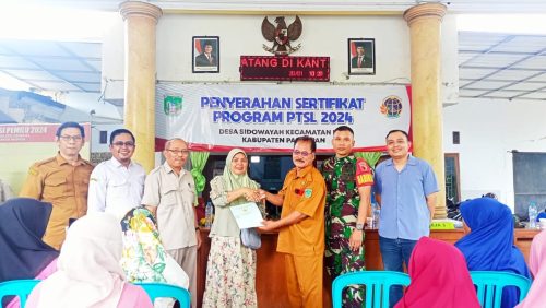 Pembagian Sertifikat Tanah Program PTS Tahap 2 Di Desa Sidowayah Kecamatan Beji