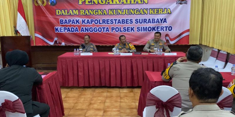 Kapolrestabes Surabaya Apresiasi Kinerja Polsek Simokerto
