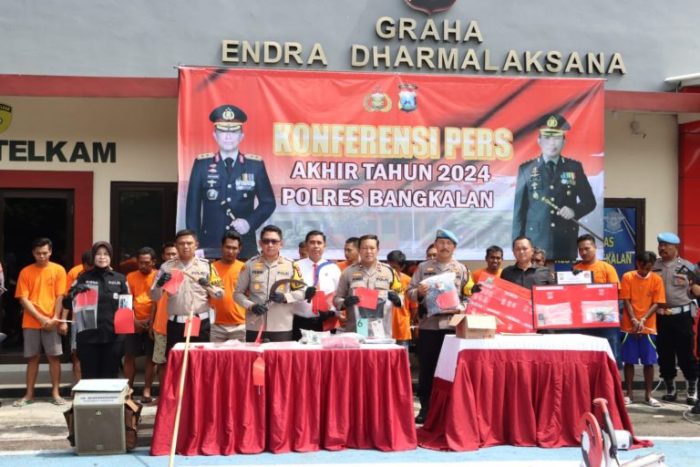Akhir Tahun 2024, Polres Bangkalan Ungkap 558 Kasus Kriminalitas