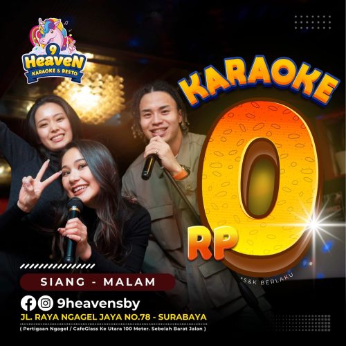 9 HEAVEN SBY Karaoke dan Resto, Tempat Hiburan Menyanyi Lepas Lelah