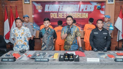 Press Release Polres Pasuruan, Ungkap Kasus Pencurian Hingga Penadahan