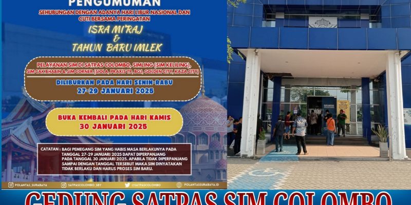 IPTU Dyah Ayu Mirda : Tiga hari libur Nasional Januari-2025, Pemohon SIM Bertepatan Libur Cuti Bersama Masih Bisa Diperpanjang