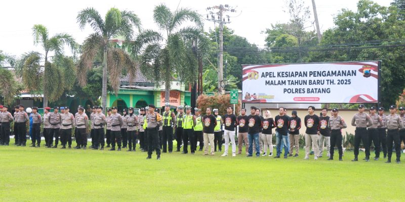 Ratusan Aparat Gabungan di Batang Amankan Malam Pergantian Tahun