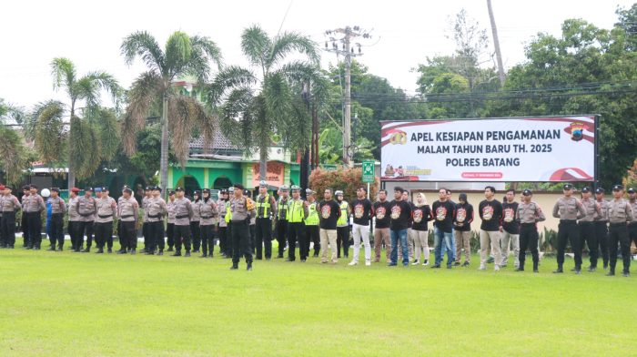 Ratusan Aparat Gabungan di Batang Amankan Malam Pergantian Tahun