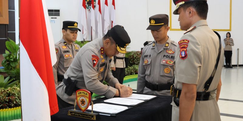Kapolda Pimpin Sertiijab Jabatan Dirintelkam, Dirpolairud dan 4 Kapolres