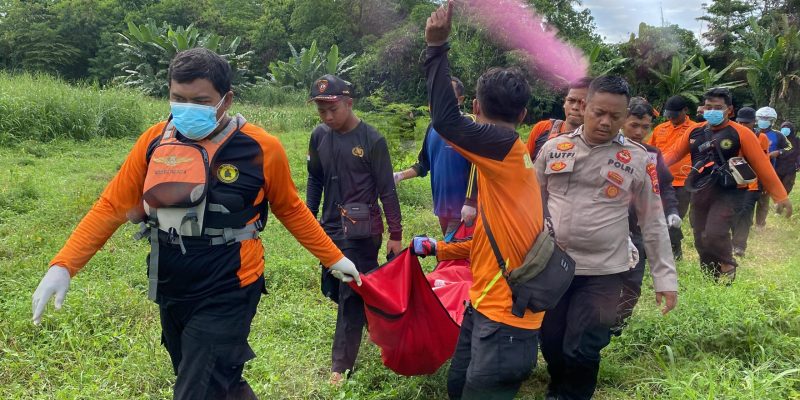 Hari ke- 4 Pencarian Warga Karangdadap yang Hanyut di Sungai Kupang Berhasil Ditemukan