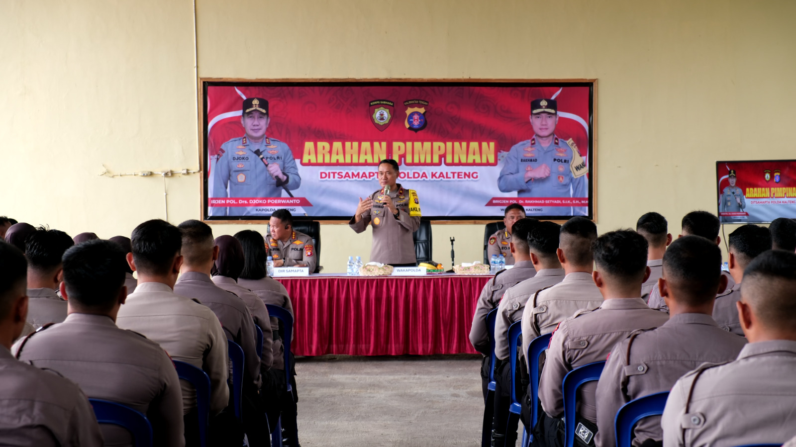 Beri Arahan Pejuang Tangguh Ditsamapta, Ini Pesan Wakapolda Kalteng