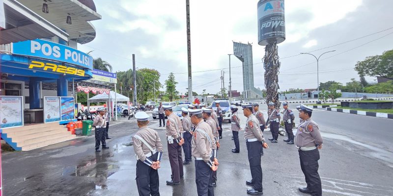 Satlantas Polresta Palangka Raya Gelar Apel Kesiapan Jelang Pelaksanaan Tugas 
