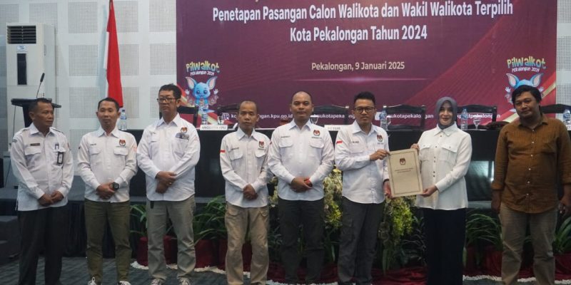 KPU Tetapkan Aaf-Balgis Jadi Walikota dan Wawalkot Pekalongan Terpilih