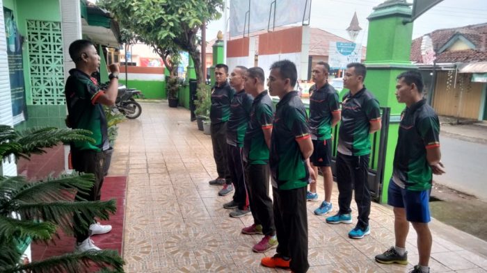 Jaga Stamina Kesehatan, Anggota Laksanakan Olah Raga Setelah Apel Pagi