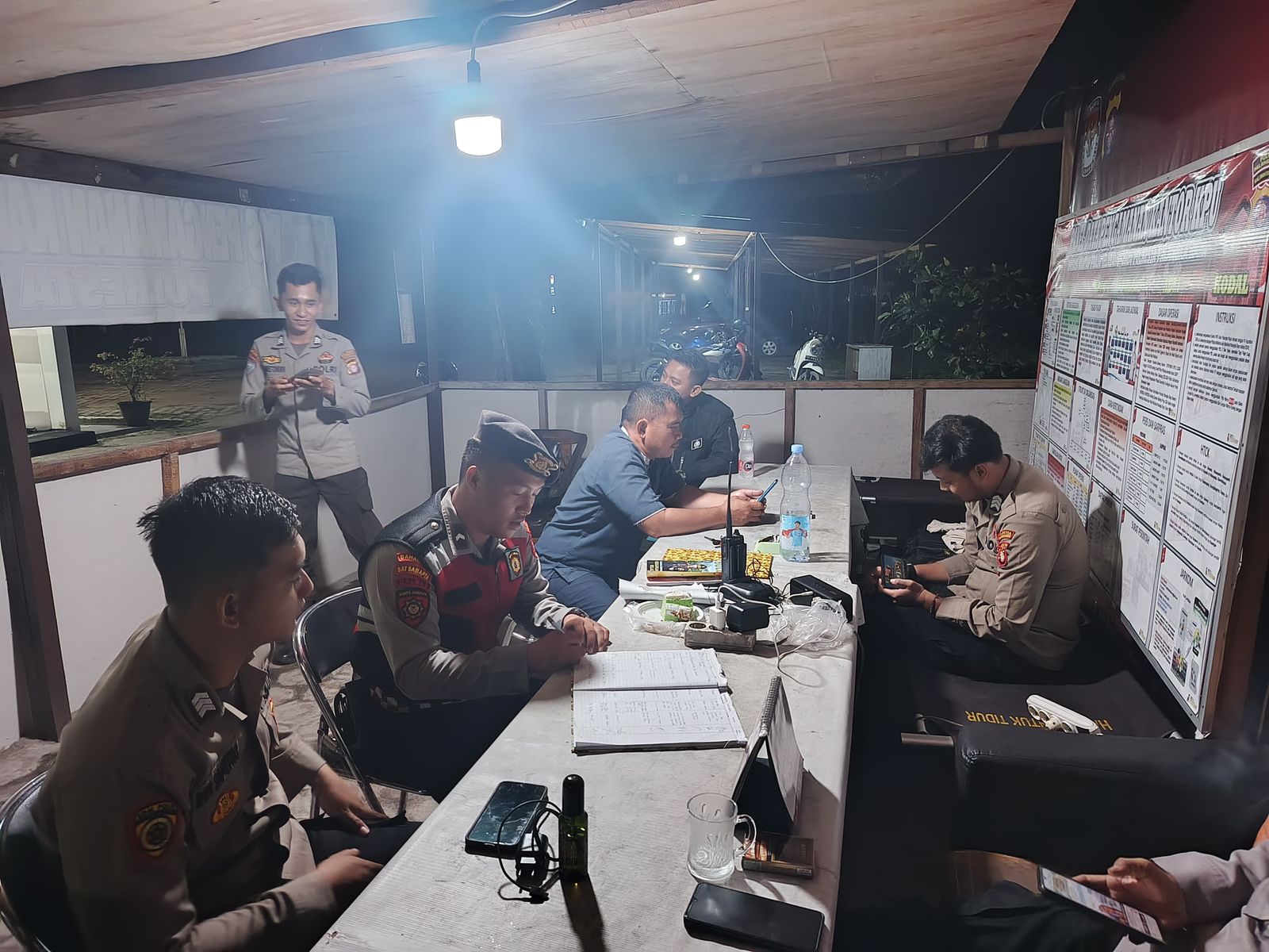 Dukung Pengamanan, Satsamapta Polresta Palangka Raya Sambang ke Kantor KPU 