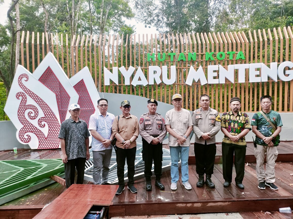 Polsek Bukit Batu Dampingi Rombongan Pj. Walikota Kunjungi Wisata Nyaru Menteng