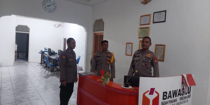 Polresta Palangka Raya Tugaskan Personel Pam di Kantor Bawaslu
