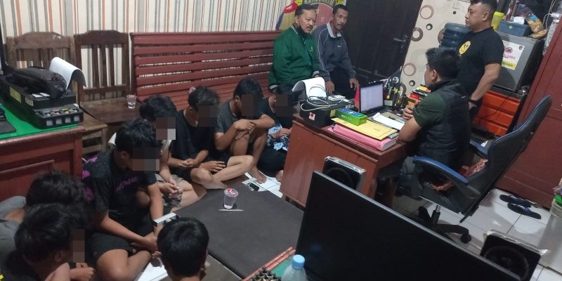 Hendak Tawuran Delapan Remaja Bersenjata Tajam Diamankan Polres Pekalongan