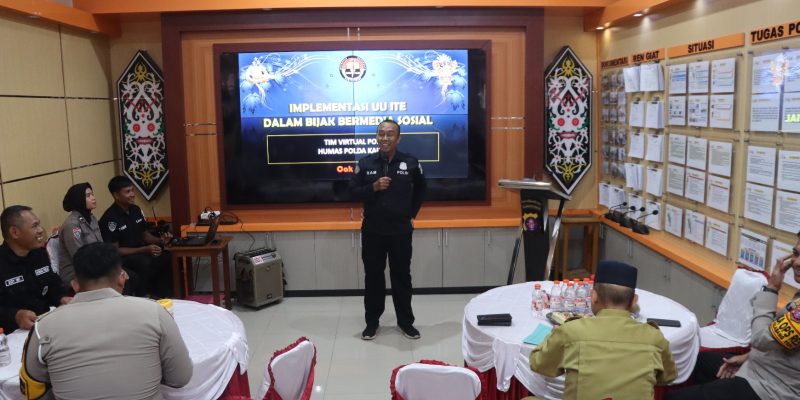 Pemateri di Polres Kotim, Humas Polda Kalteng Sampaikan Bijak Bermedsos di Hadapan Influencer Dan Pegiat Medsos