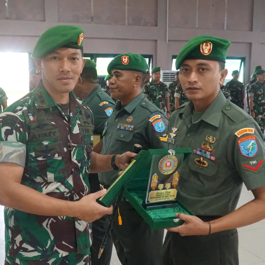 Dandim 1011/Klk Pimpin Korp Rapot Pelepasan Perwira Pindah Satuan dan Purna Tugas
