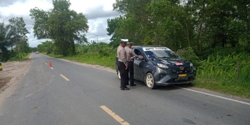 Minimalkan Laka Lantas, Satlantas Polresta Palangka Raya Lakukan Patroli di Area Rawan