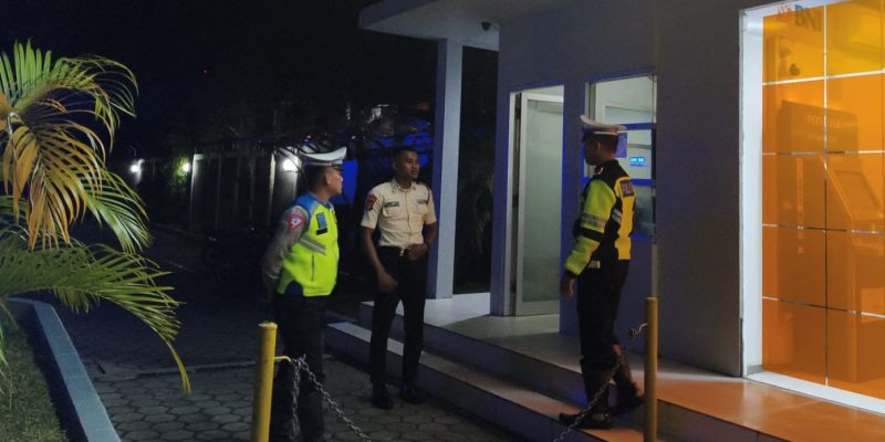 Satlantas Polresta Palangka Raya Lakukan Patroli Kamtibmas di Kantor Perbankan