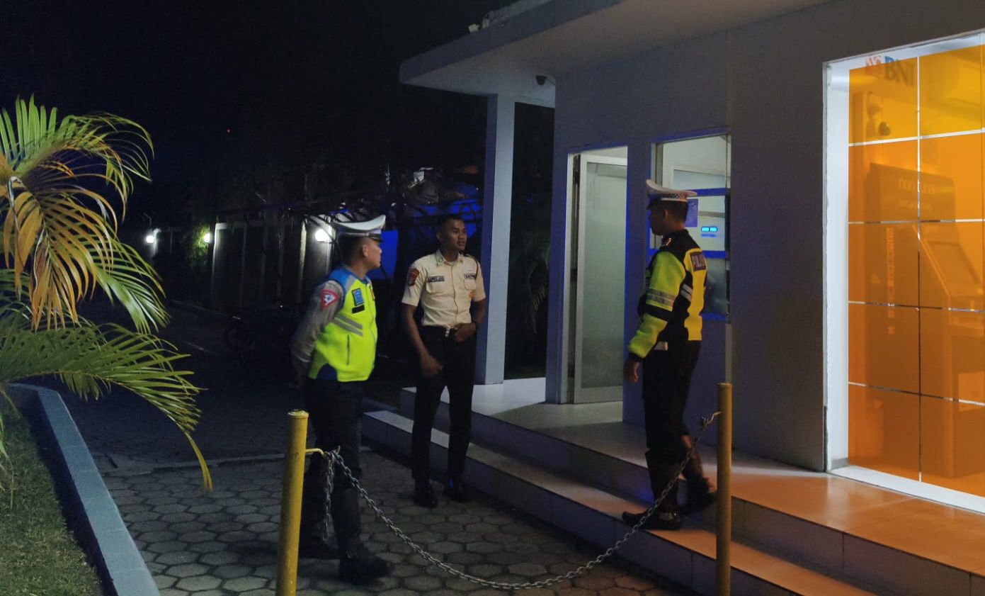 Satlantas Polresta Palangka Raya Lakukan Patroli Kamtibmas di Kantor Perbankan