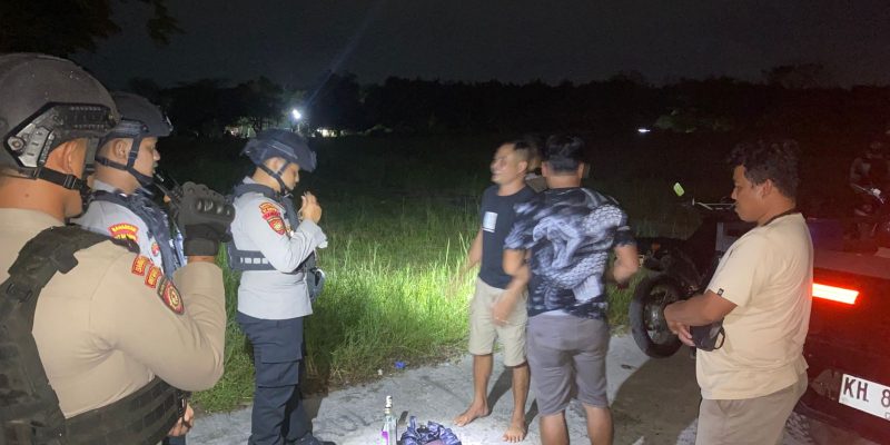 Jaga Keamanan Malam Hari, Unit PPRC Ditsamapta Polda Kalteng Rutin Patroli Harkamtibmas