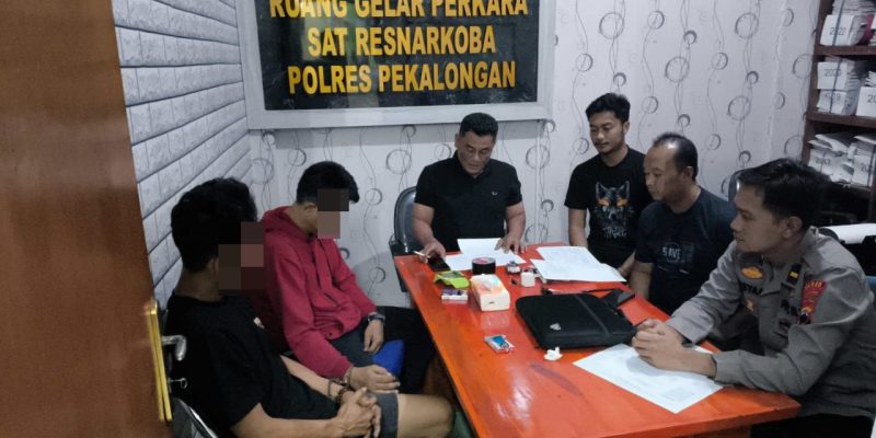 Bawa Sabu, Dua Pria Diamankan Polres Pekalongan Satu Diantaranya Residivis
