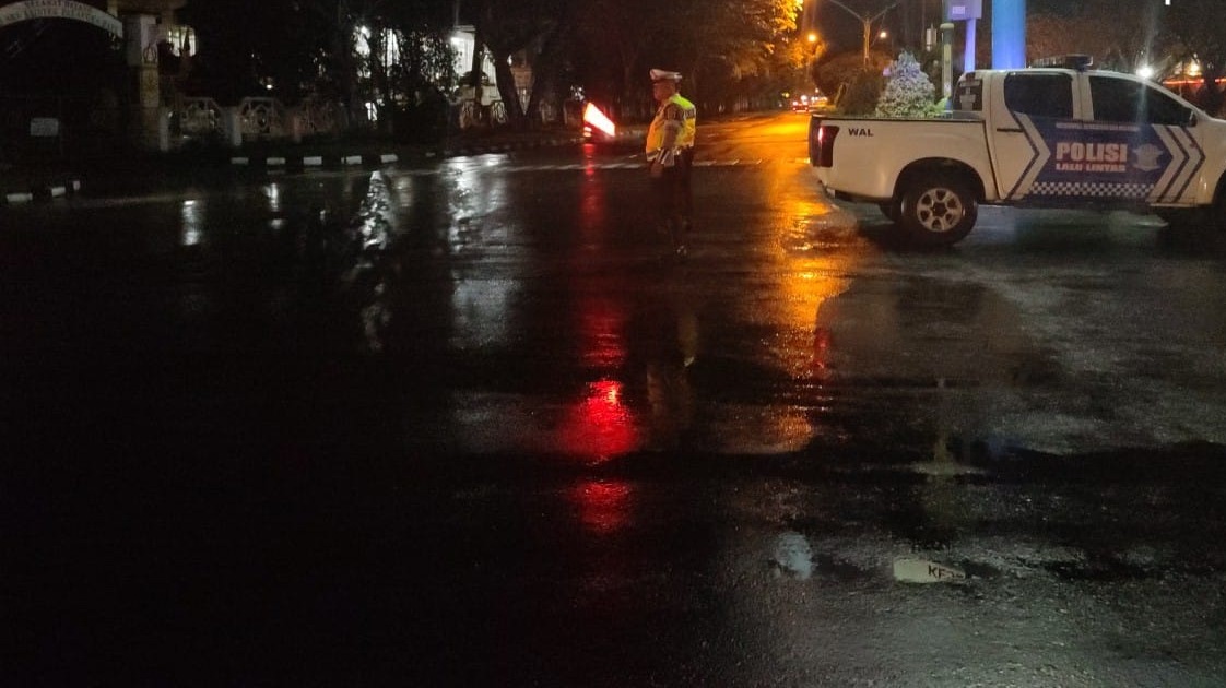 Jamin Kamseltibcarlantas, Anggota Satlantas Polresta Palangka Raya Siaga