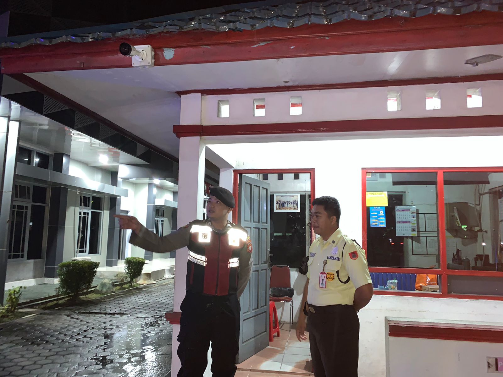 Patroli Kamtibmas Satsamapta Polresta Palangka Raya Kunjungi Kantor Indihome