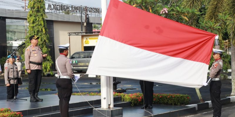 Kapolresta Palangka Raya Pimpin Upacara Kesadaran Nasional