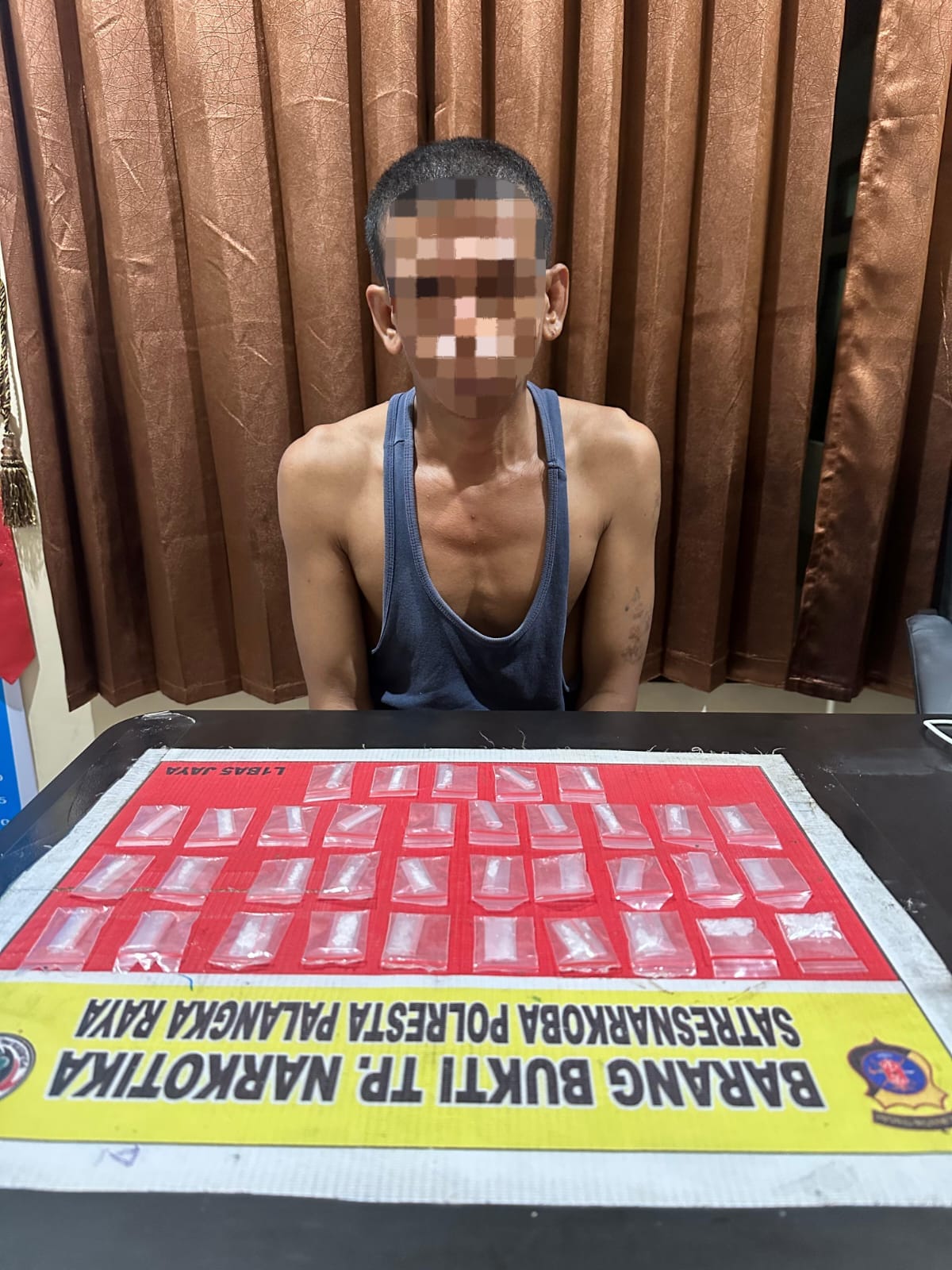 Satresnarkoba Polresta Palangka Raya Sita 43 Paket Diduga Sabu dari 2 Tersangka