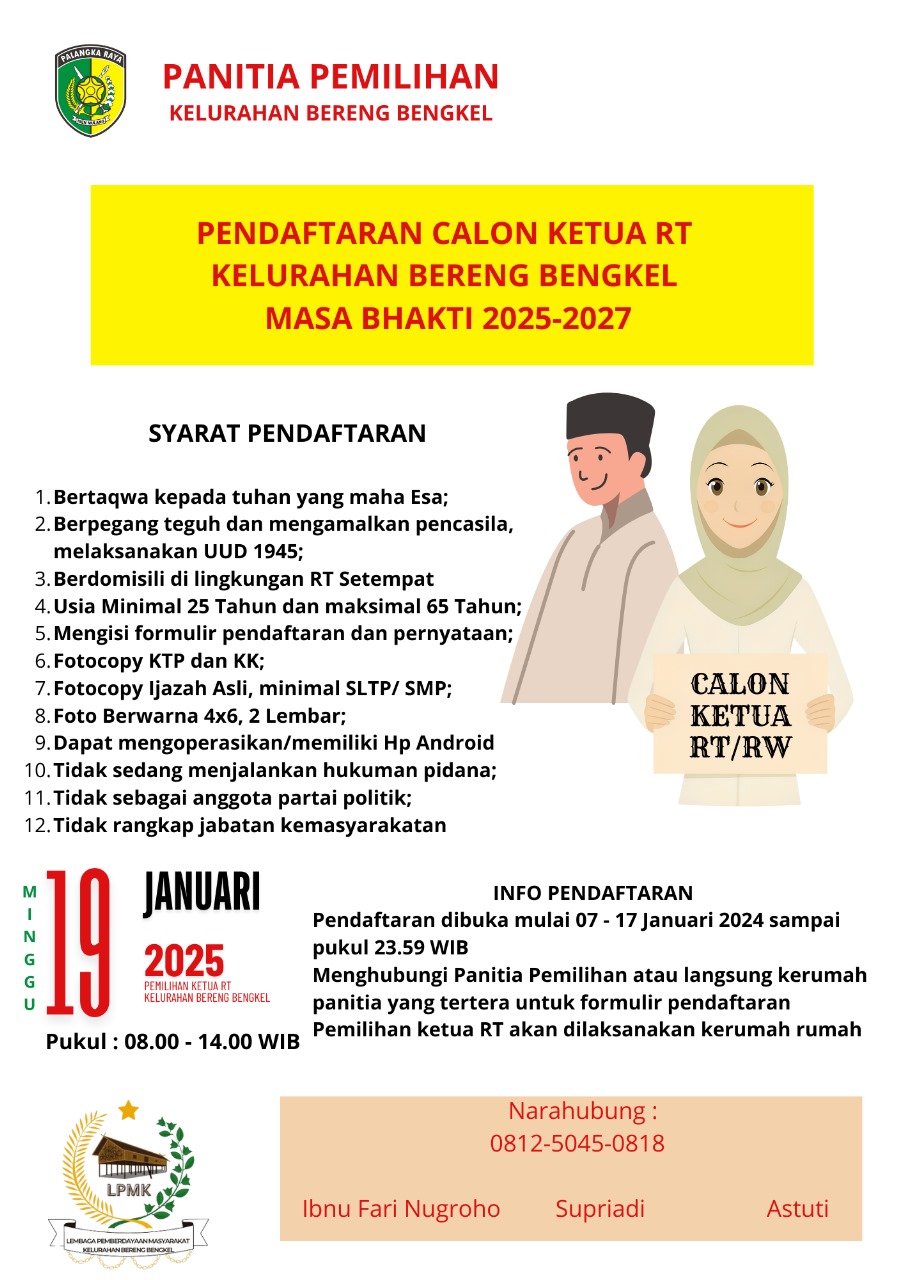 Warga Bereng Bengkel Protes Syarat Ijazah Pendaftaran Ketua RT Periode 2025-2027