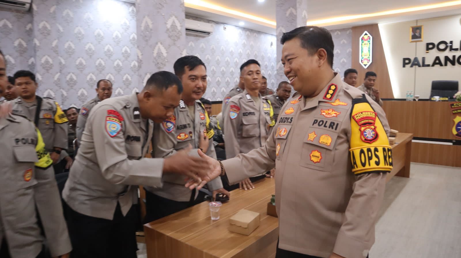 Sebagai Ujung Tombak, Kapolresta Palangka Raya Kumpulkan para Bhabinkamtibmas