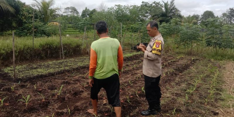 Polsek Sabangau Sosialisasikan Program Asta Cita Bidang Ketahanan Pangan di Kalampangan