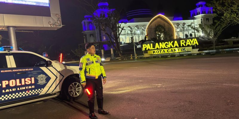 Cegah Balap Liar, Ditlantas Polda Kalteng Gelar Patroli Malam Sisir Daerah Rawan