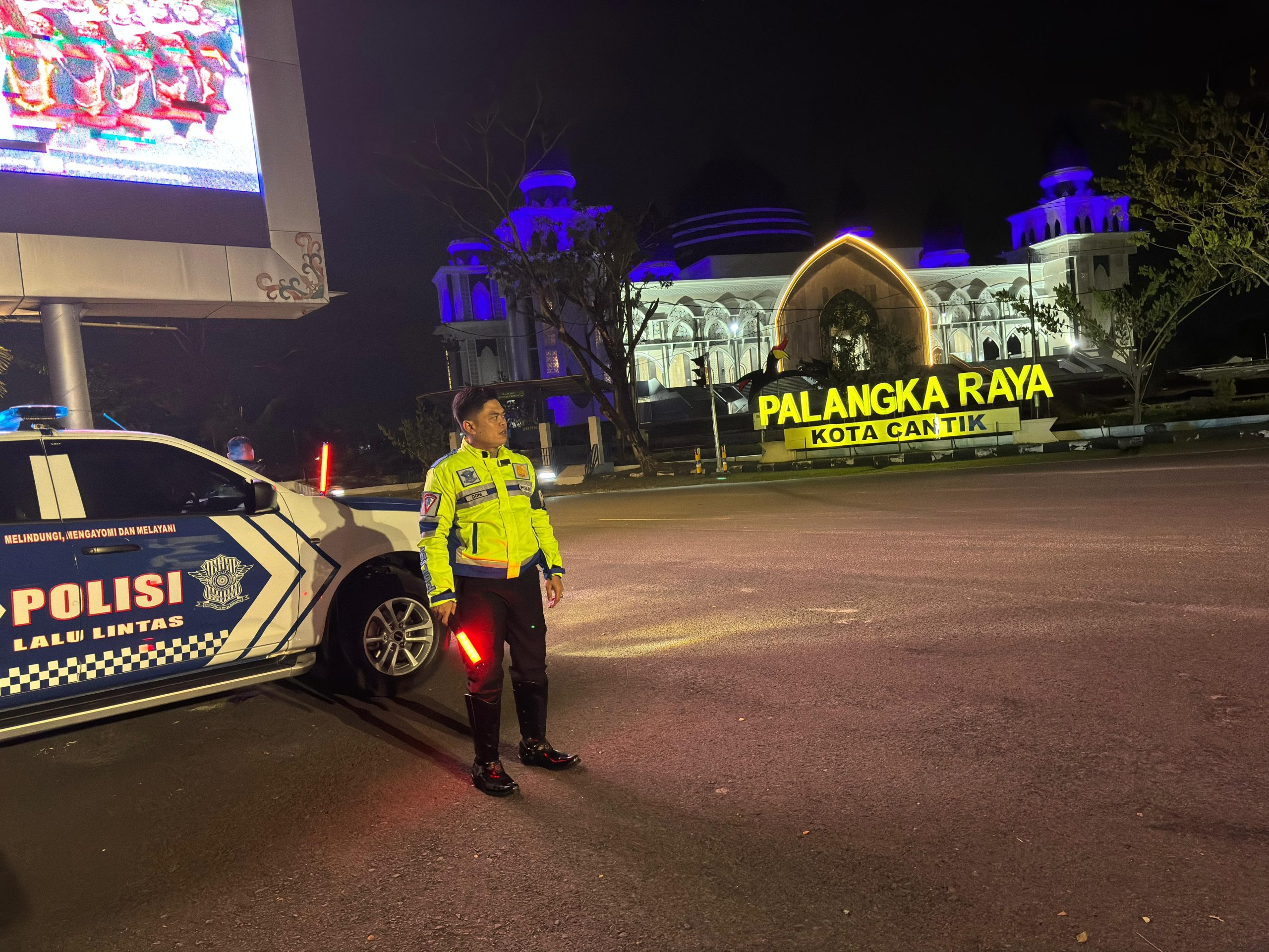 Cegah Balap Liar, Ditlantas Polda Kalteng Gelar Patroli Malam Sisir Daerah Rawan