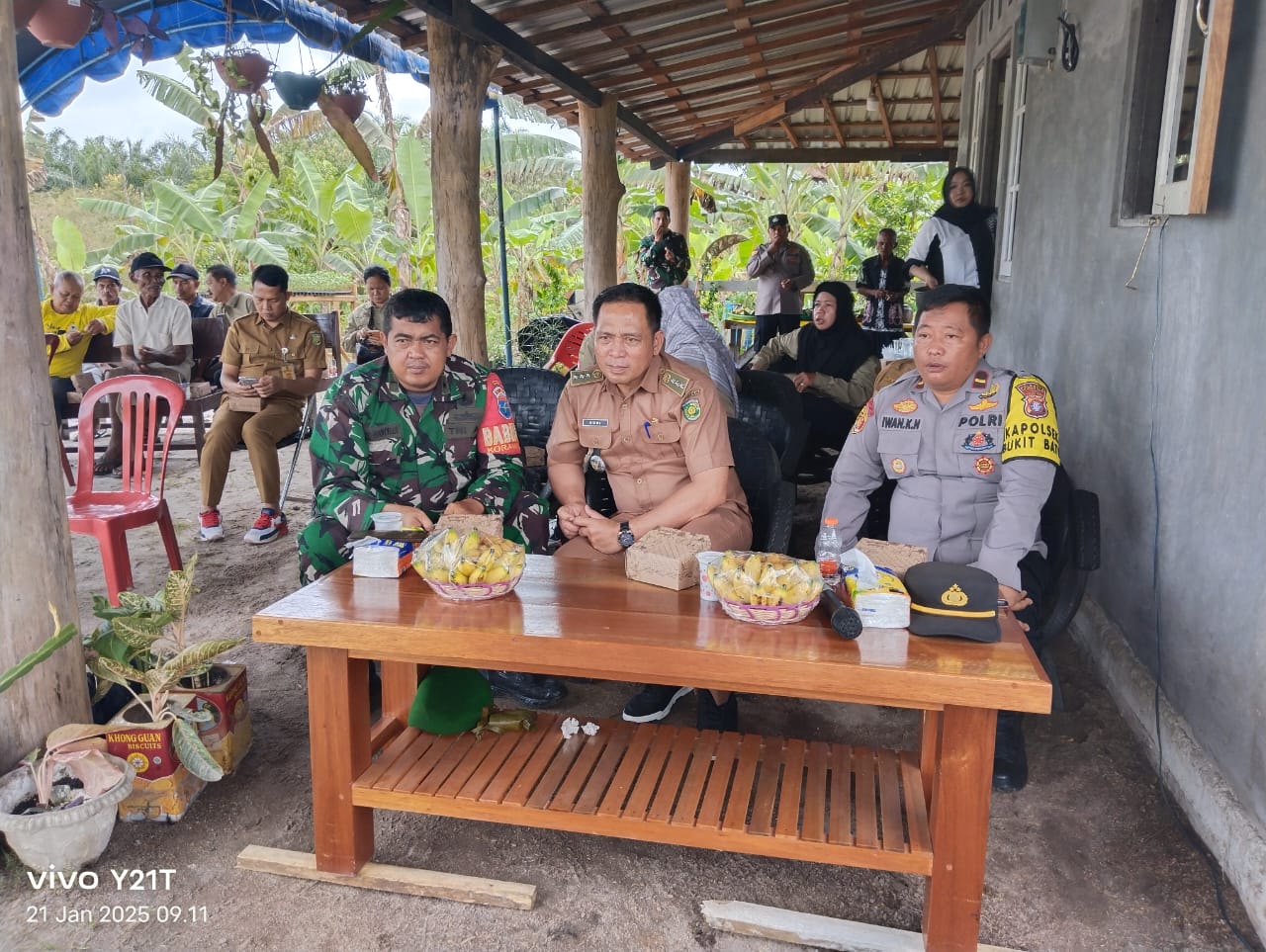 Kapolsek Bukit Batu Ikuti Zoom Meeting Penanaman Jagung Serentak Sejuta Hektar