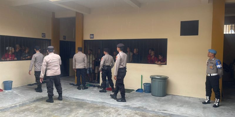 Sattahti Polresta Palangka Raya Gelar Pemeriksaan Fasilitas Penahanan di Rutan Mapolresta