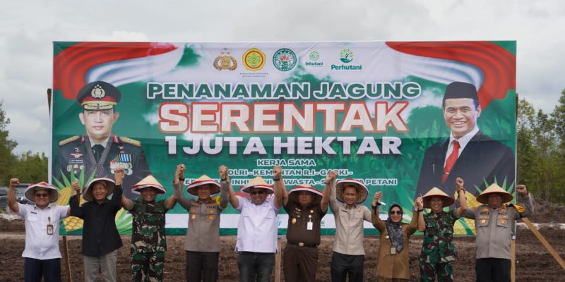 Dandim 1016/Plk Hadiri Launching Penanaman Jagung Serentak 1Juta Hektar