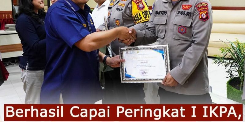 Berhasil Capai Peringkat I IKPA, Polres Kapuas Raih Penghargaan Dari KPPN