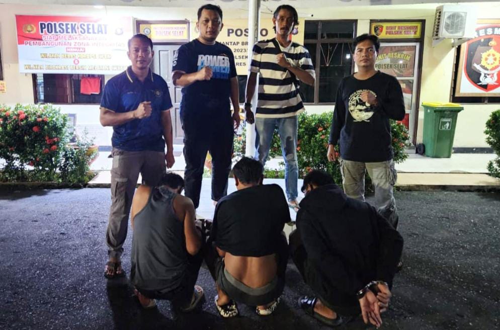 Tim Resmob Kapuas Berhasil Meringkus 3 Orang Terduga Pelaku Pengeroyokan