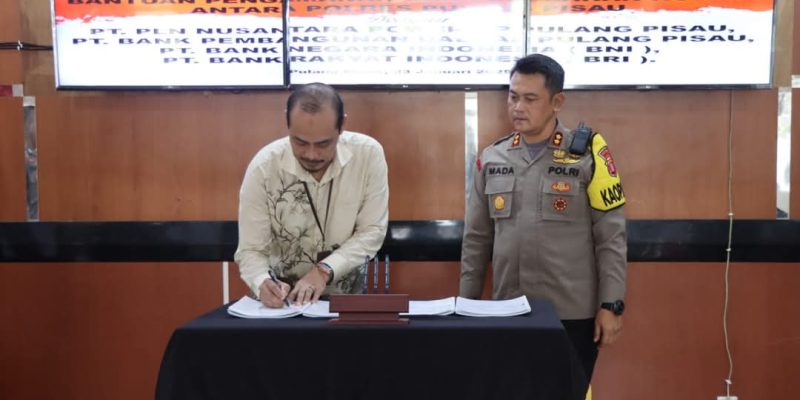 Kapolres Pulang Pisau dan Pimpinan Objek Vital Teken MoU Pengamanan