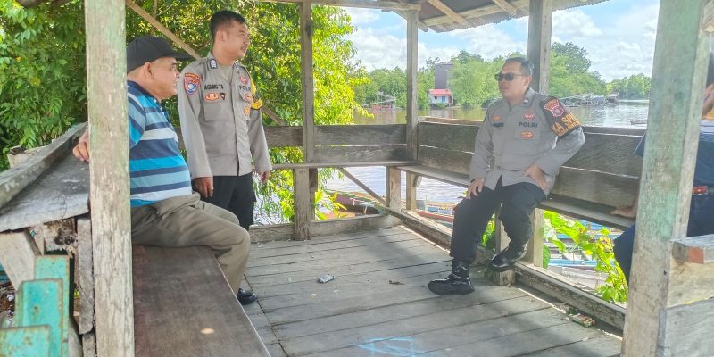 Polsek Bukit Batu Lakukan Kunjungan ke Pos Pelabuhan Pangkalima Jaya