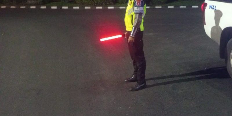 Personel Satlantas Polresta Palangka Raya Terus Pantau Kamseltibcarlantas