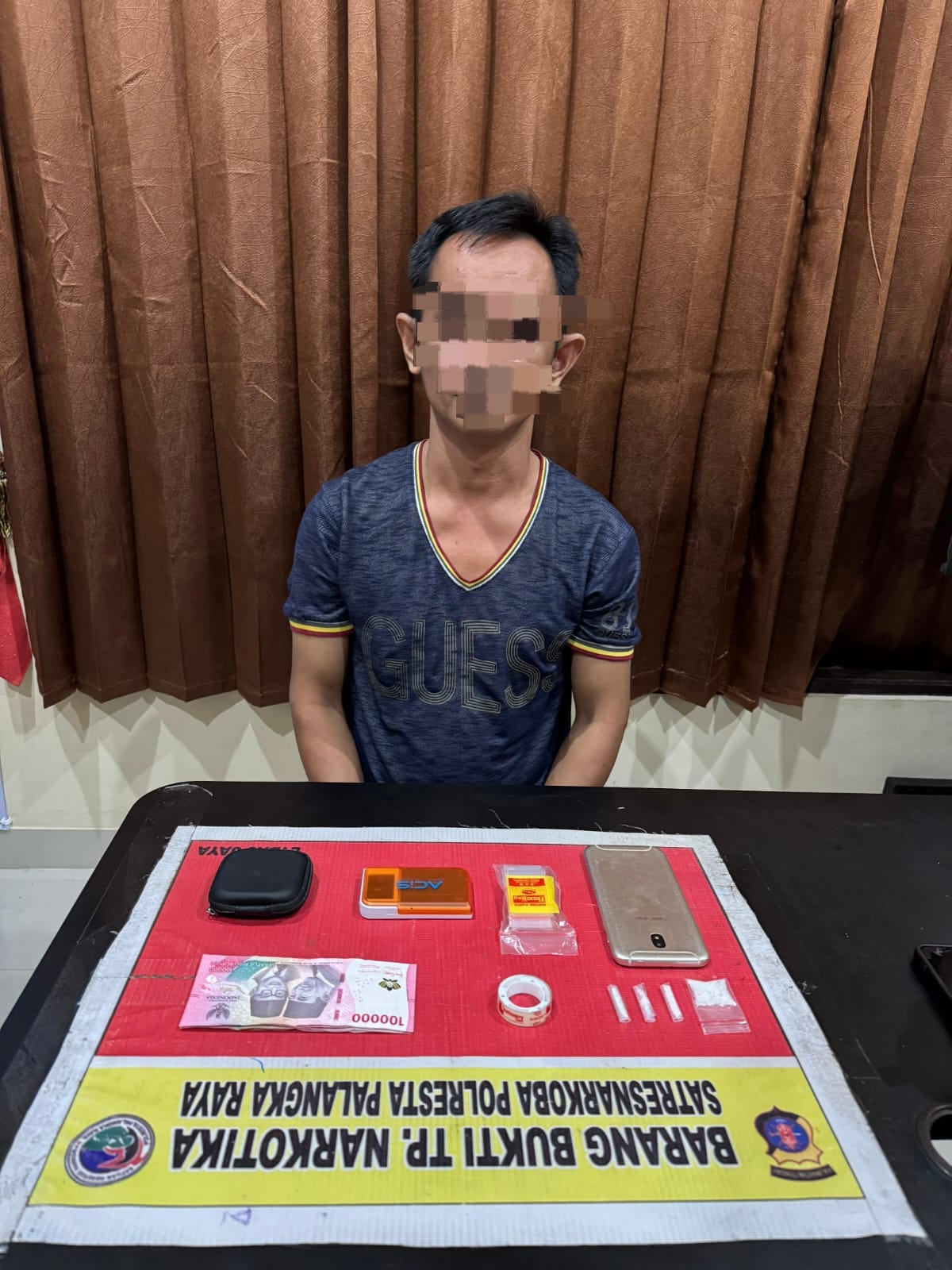 Satresnarkoba Polresta Palangka Raya Sita Empat Paket Sabu Siap Edar dan Ringkus Tersangka