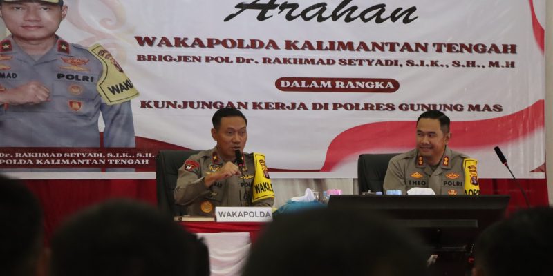 Wakapolda Kalteng Semangat Dorong Inovasi dan Apresiasi Kinerja Polres Gunung Mas